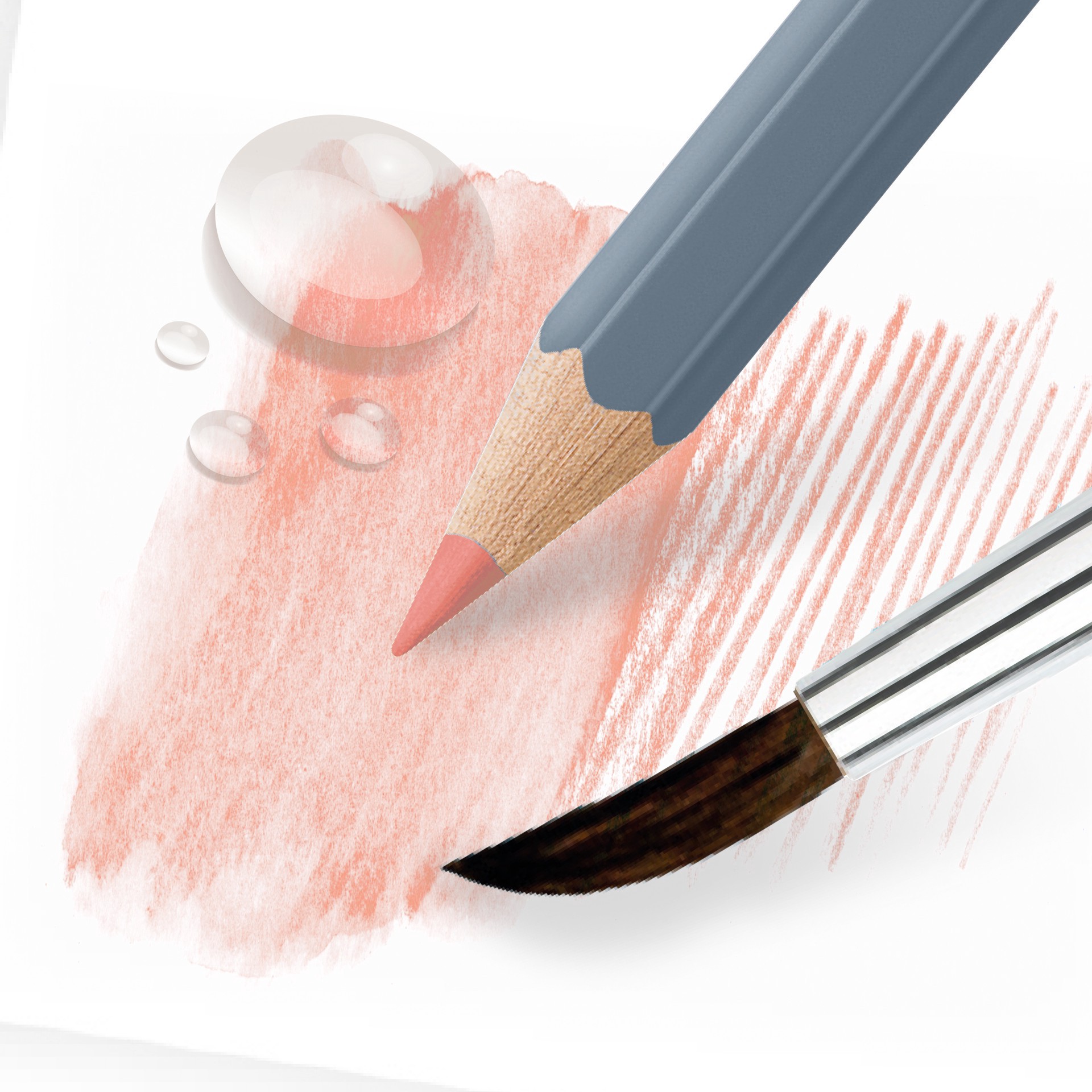 slide 4 of 6, Faber-Castell Goldfaber Aqua 12 Color Skin Tone Watercolor Pencil Set, 3.3 mm