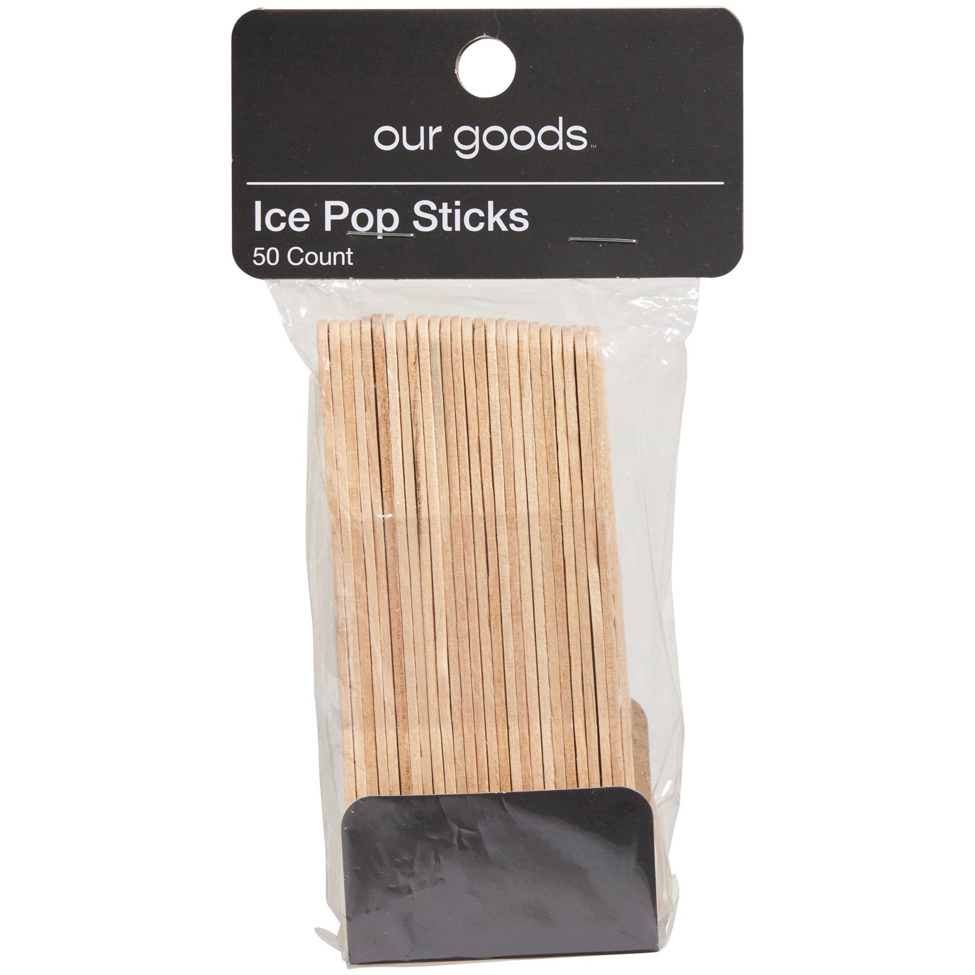 slide 1 of 1, our goods Ice Pop Sticks, 50 ct