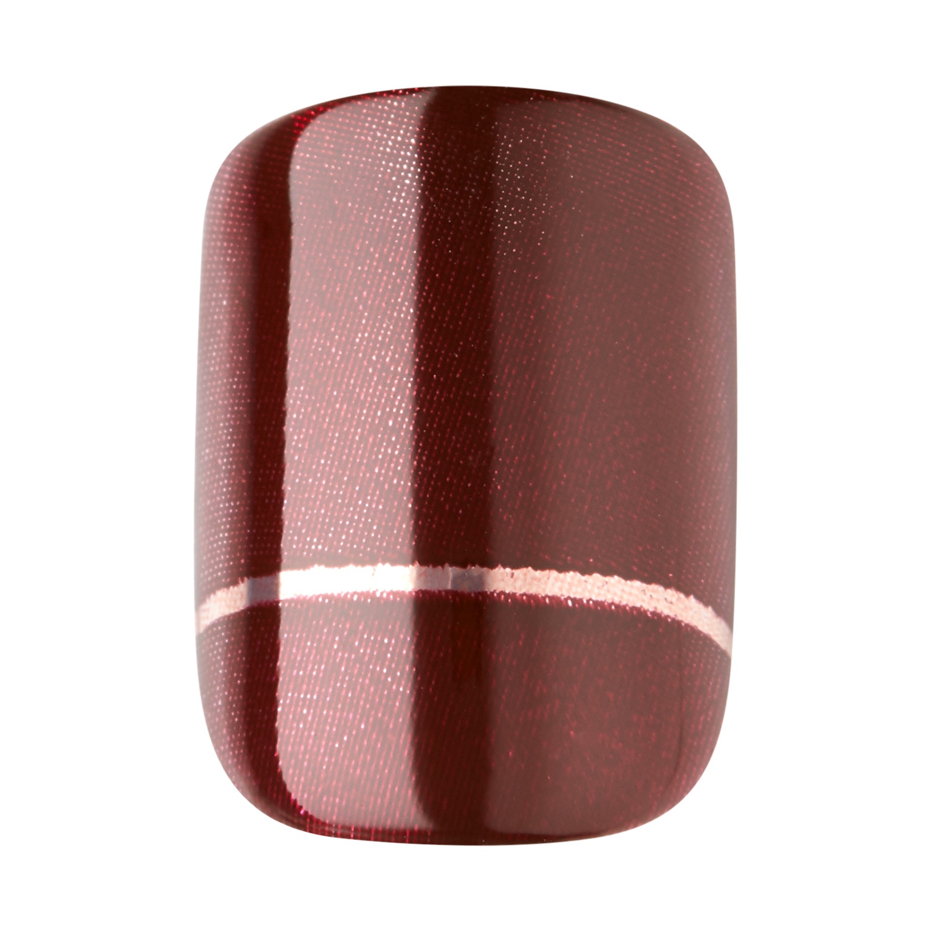 slide 2 of 5, imPRESS KISS TOM BACHIK x imPRESS Short Square Press-On Nails, Red, 30 Pieces, 1 ct