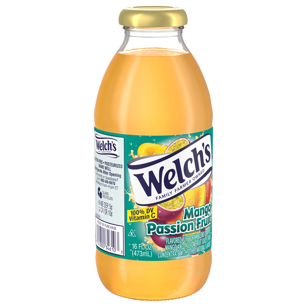 slide 3 of 5, Welch's Mango Passion Fruit Drink, On-the-Go Bottle - 16 fl oz, 16 fl oz