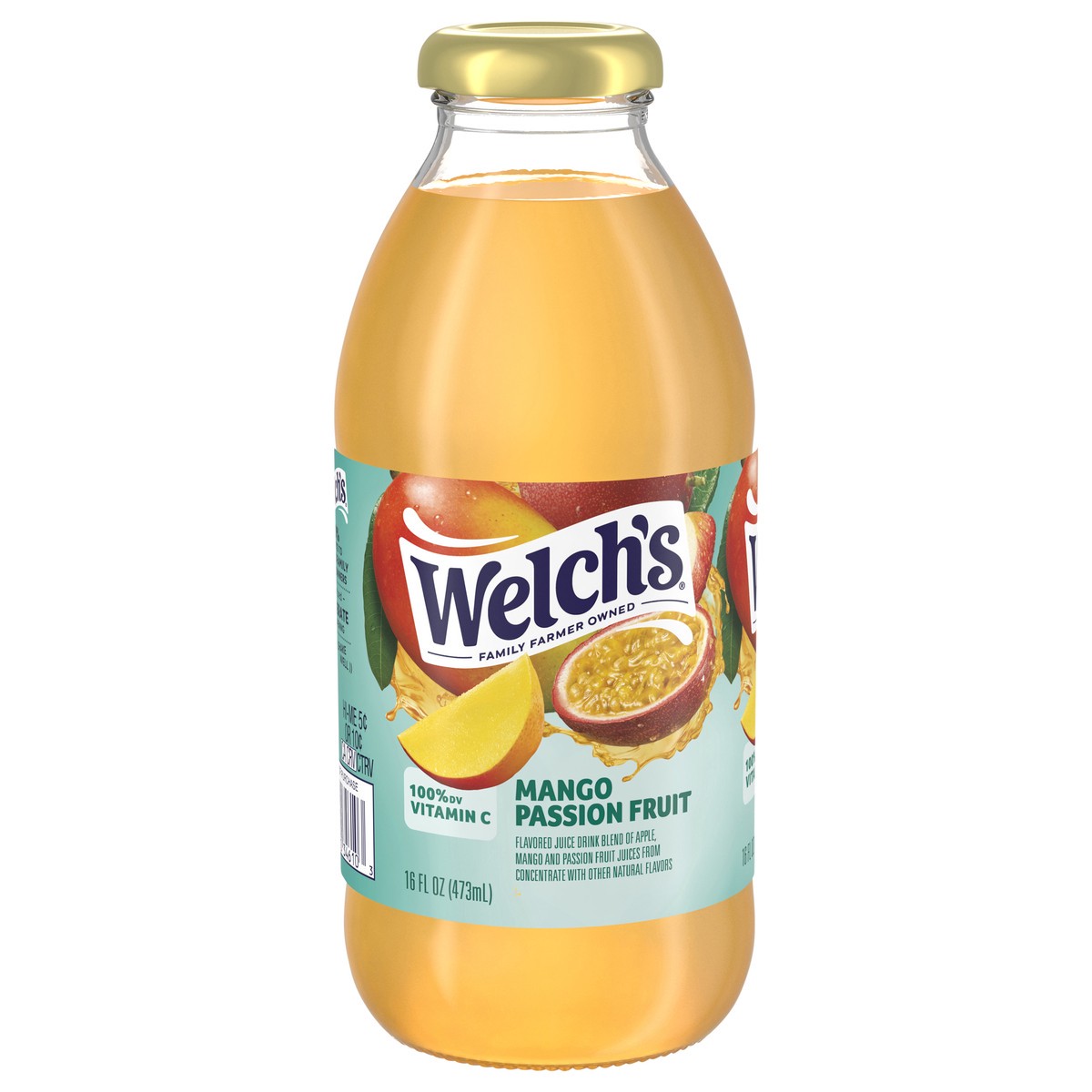 slide 1 of 5, Welch's Mango Passion Fruit Drink, 16 fl oz On-the-Go Bottle, 16 fl oz