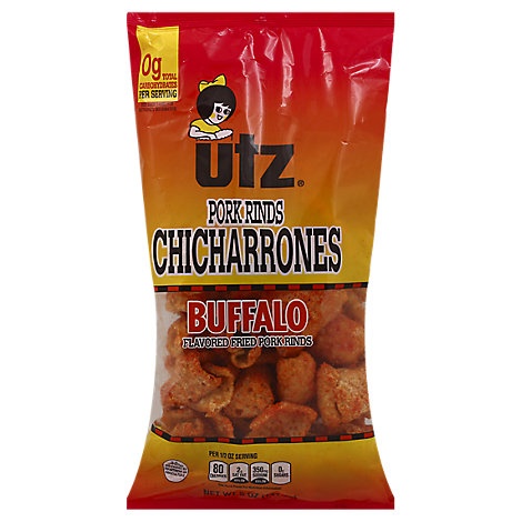 slide 1 of 1, Utz Pork Rind - Buffalo, 5 oz