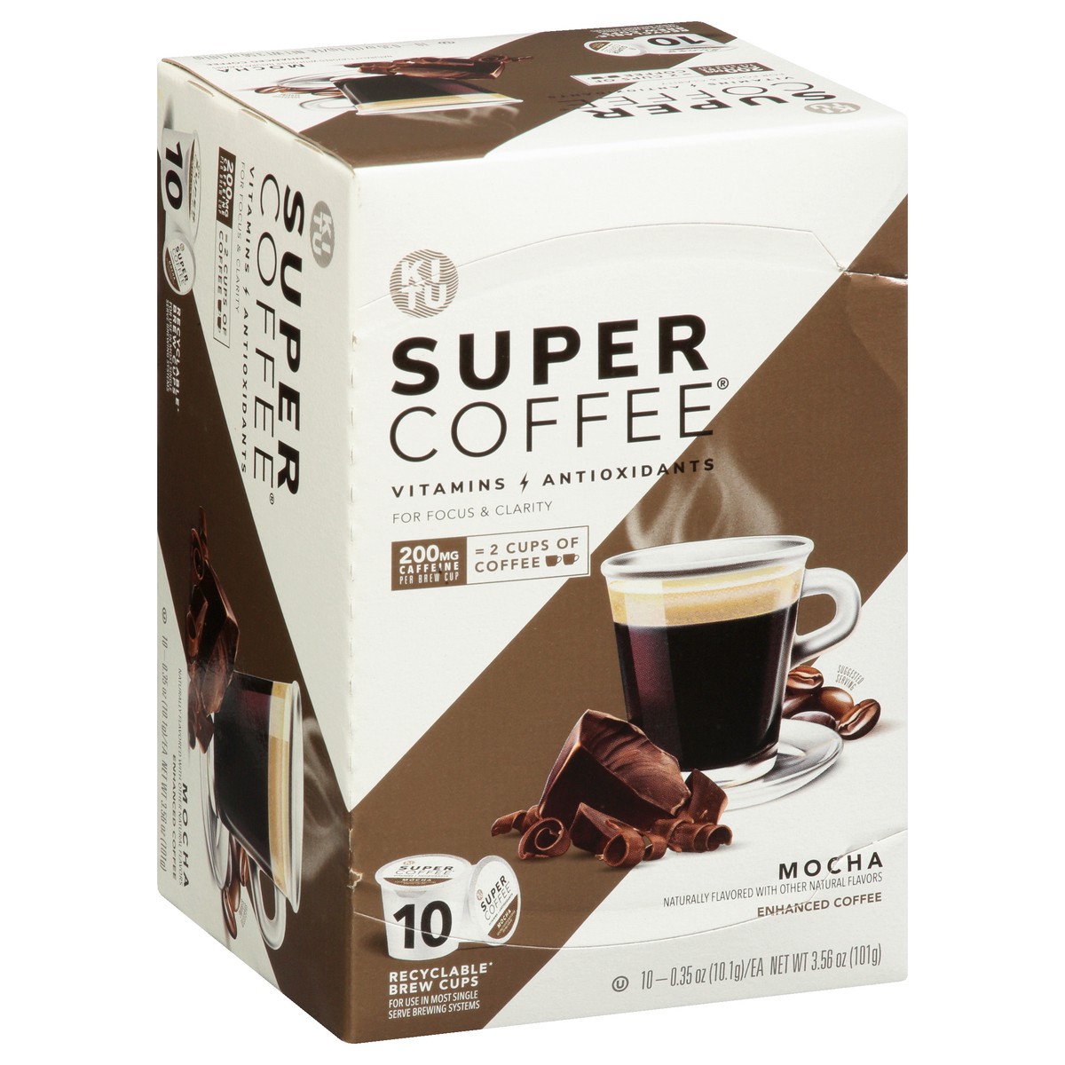 slide 8 of 9, Super Coffee Brew Cups Enhanced Mocha Coffee - 10 ct, 10 ct