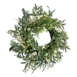 Holiday Home 20in Greenery Wreath