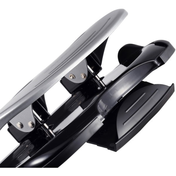 slide 5 of 10, PaperPro Rubber Base Traditional Three-Hole Punch - Black/Silver, 1 ct