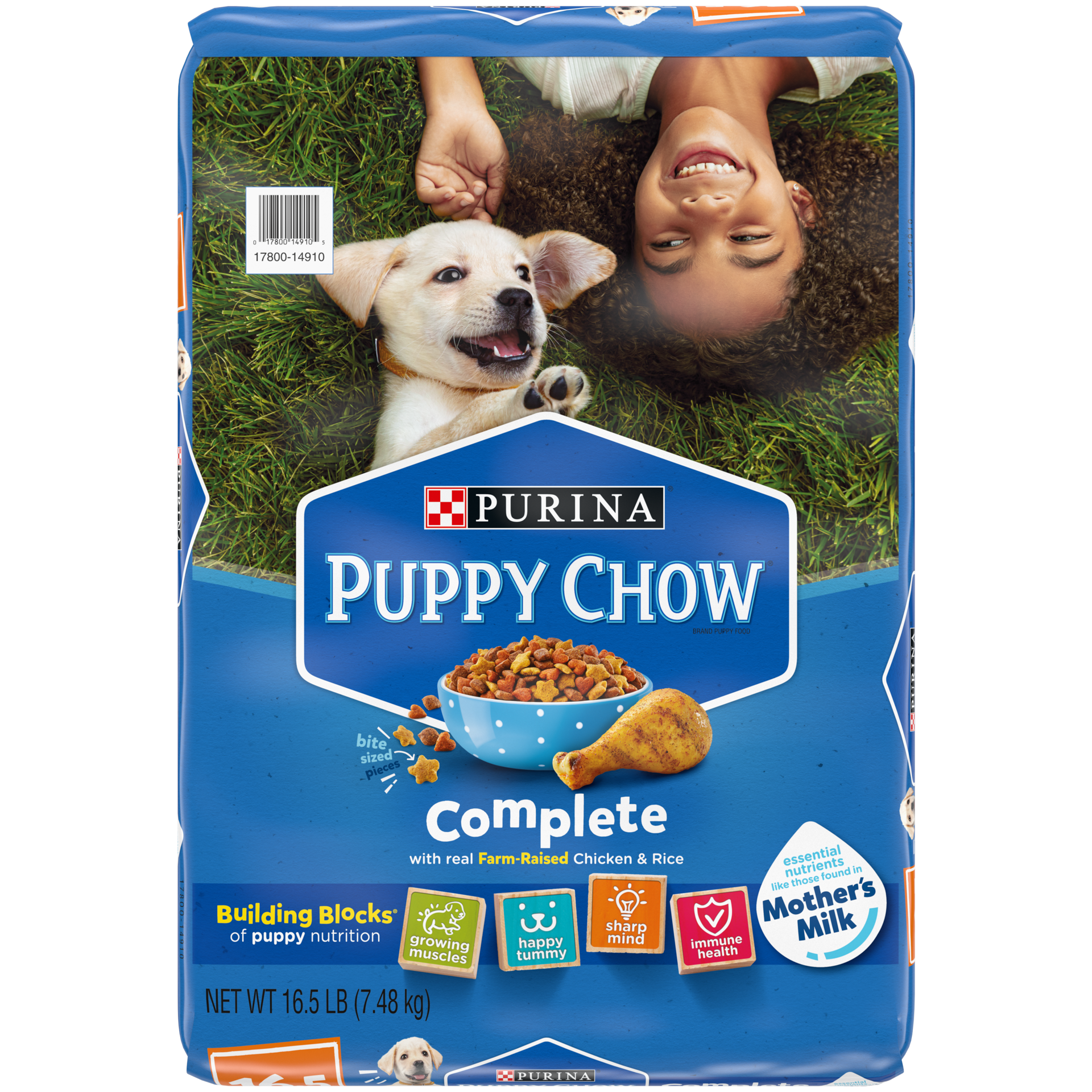 slide 1 of 9, Purina Puppy Chow High Protein Dry Puppy Food, Complete With Real Chicken, 16.5 lb