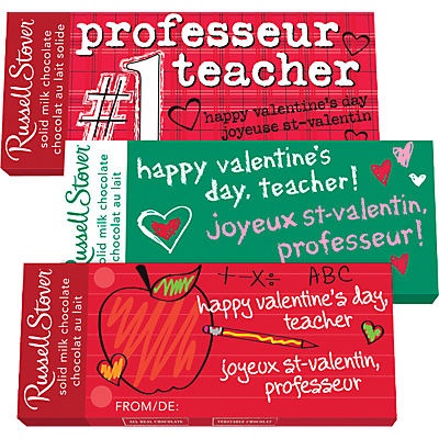 slide 1 of 1, Russell Stover Teacher Valentine Choc Bar, 2 oz