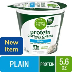Simple Truth Protein Plain 2% Milkfat Small Curd Cottage Cheese