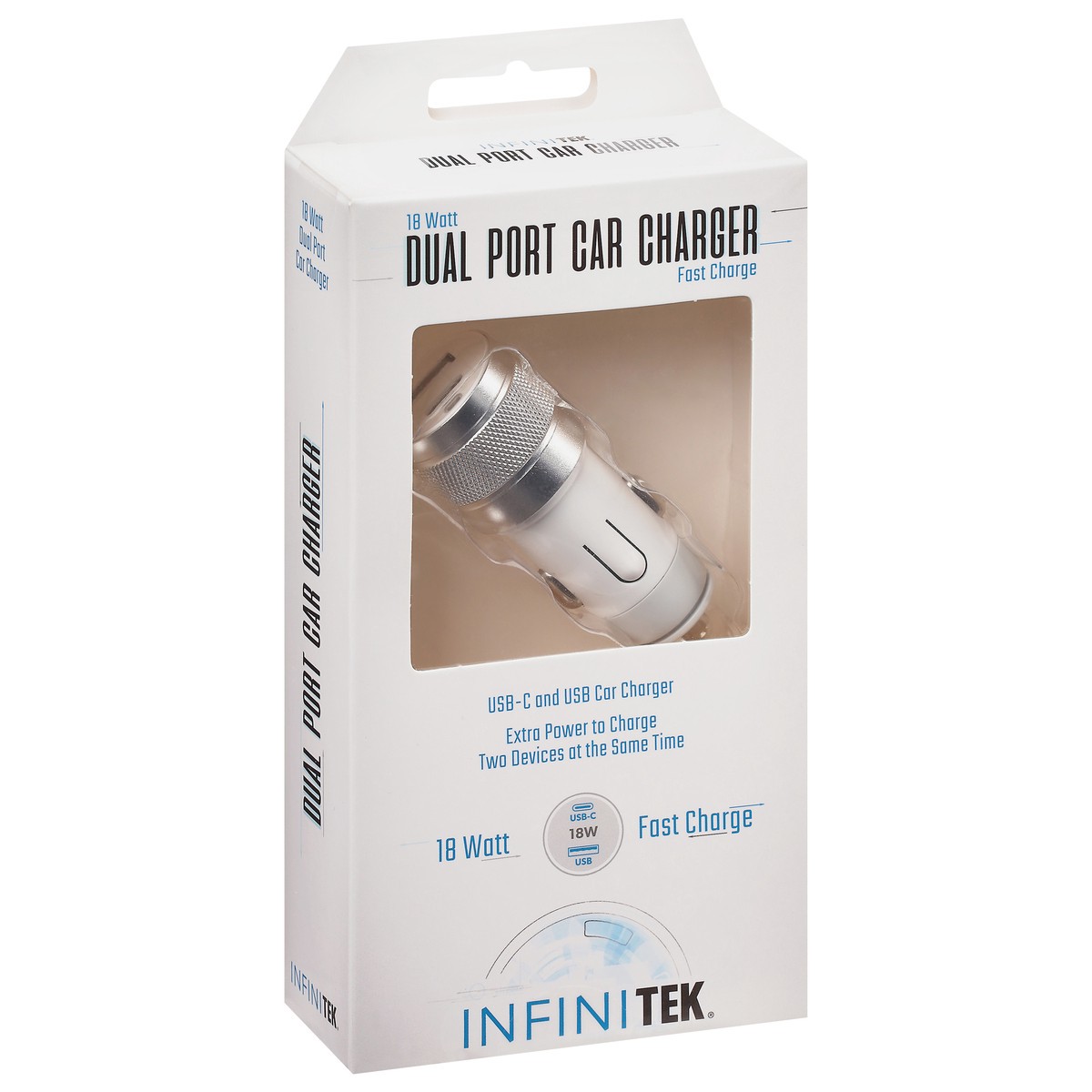 slide 9 of 9, Dual Port Car Charger Fast Charge Usb, 1 ct