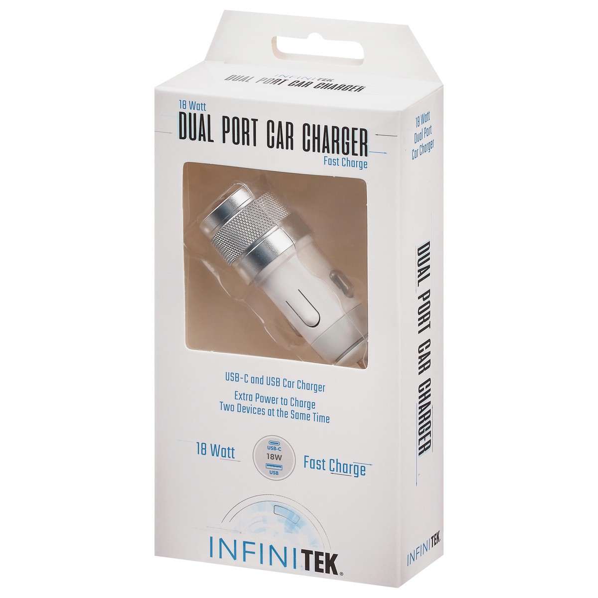 slide 3 of 9, Dual Port Car Charger Fast Charge Usb, 1 ct