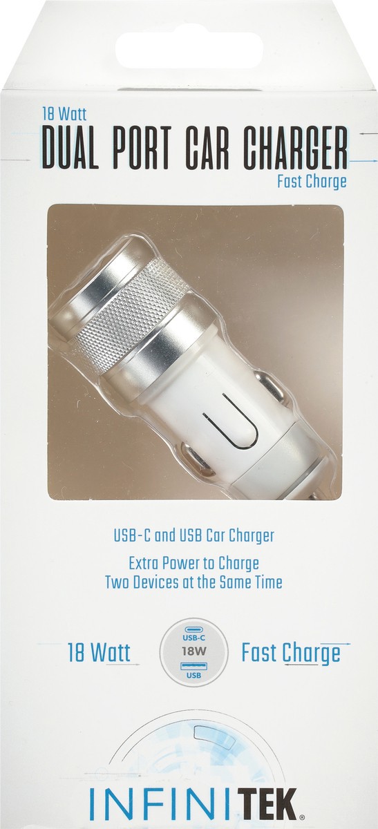 slide 6 of 9, Dual Port Car Charger Fast Charge Usb, 1 ct