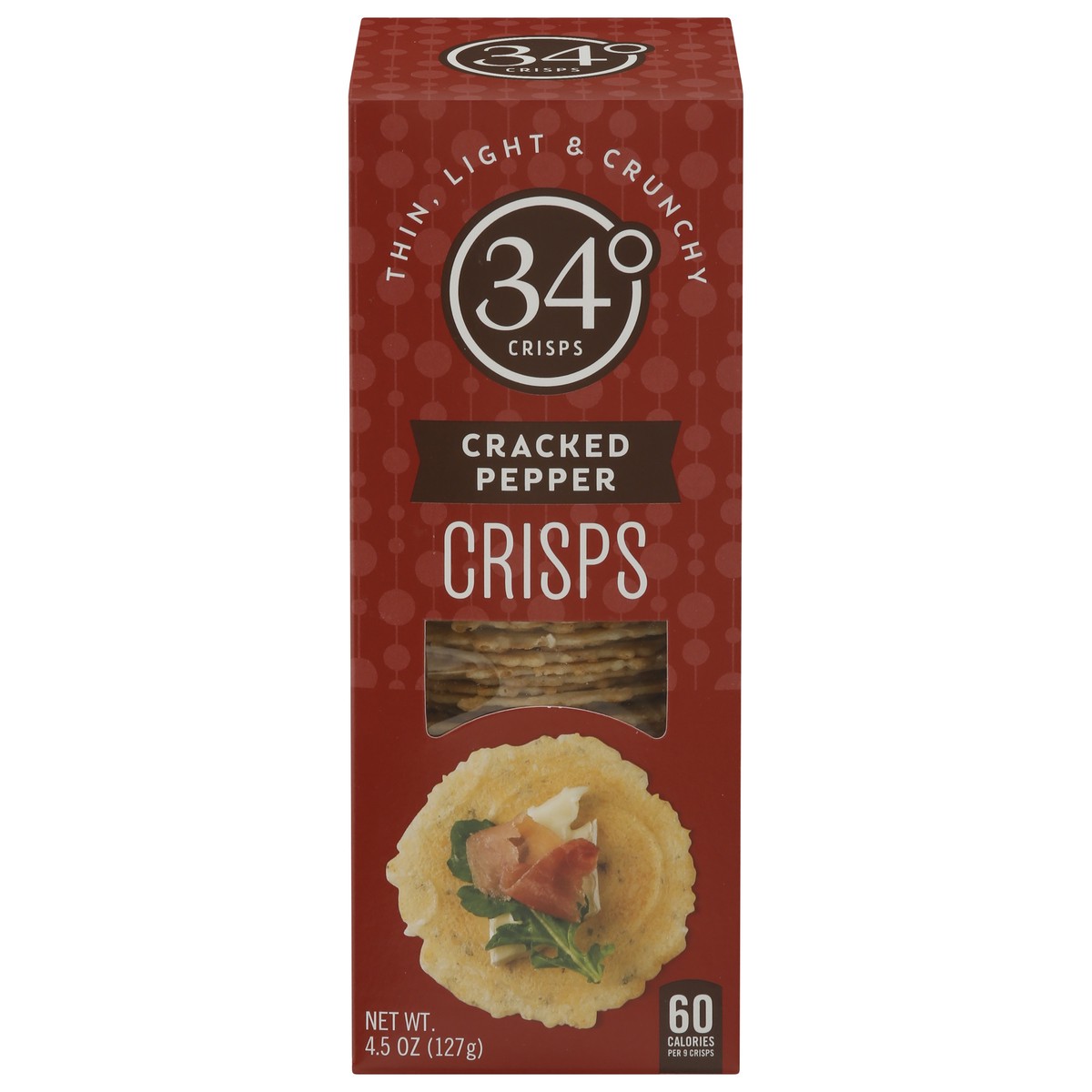 slide 1 of 13, 34 Degrees Cracked Pepper Crisps 4.5 oz, 4.5 oz