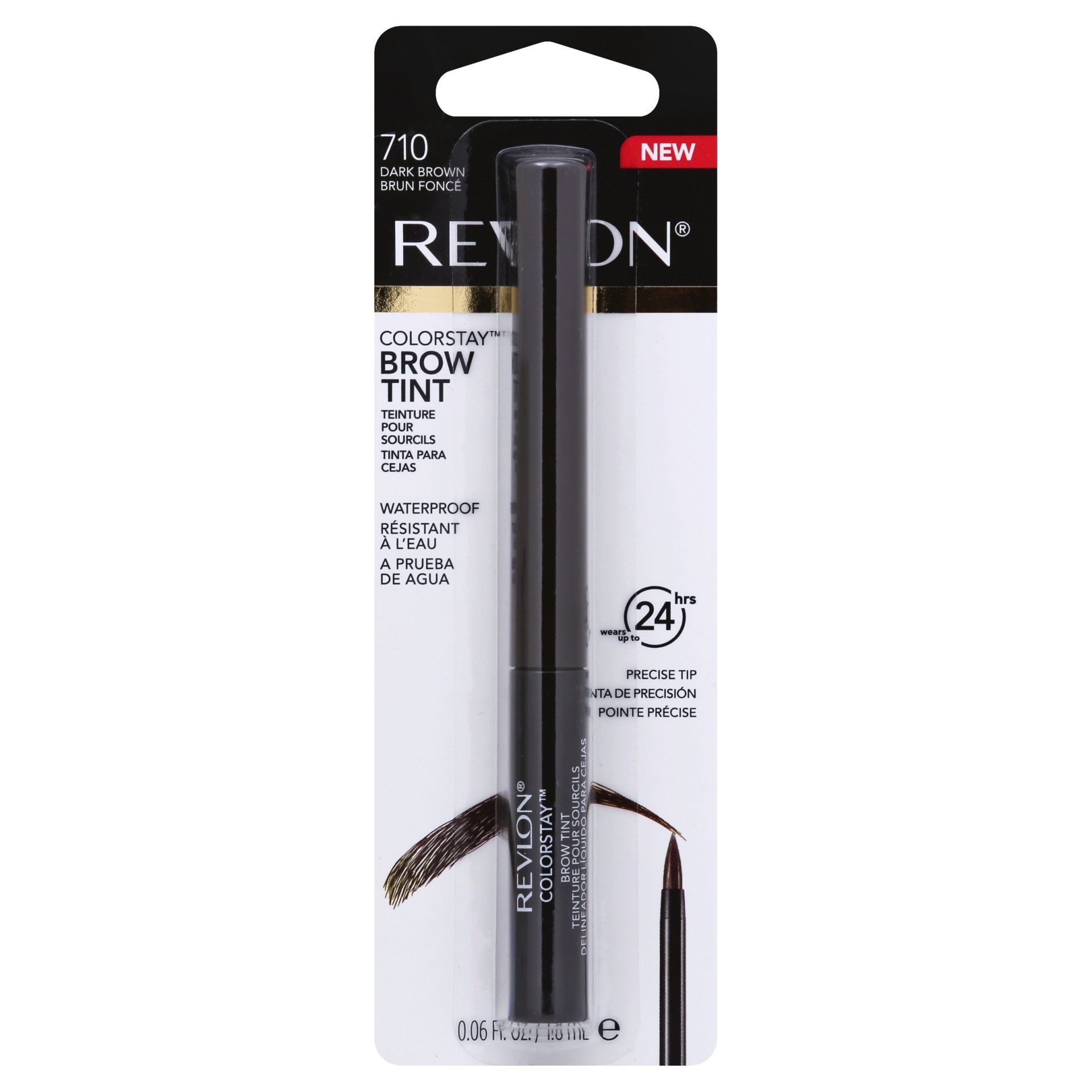 slide 1 of 4, Revlon ColorStay Brow Tint 710 Dark Brown - 0.6 fl oz, 1 ct