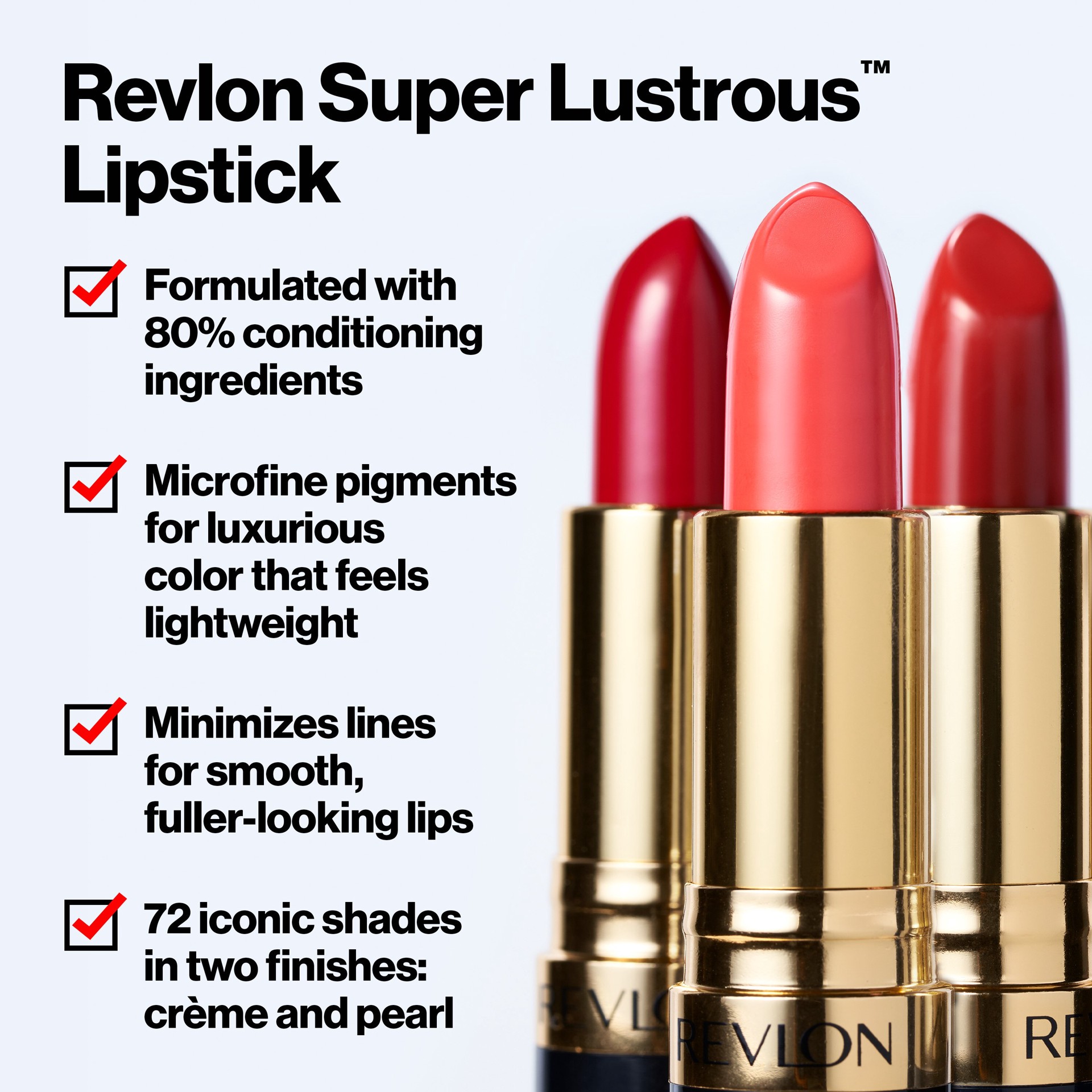 slide 2 of 9, Revlon Super Lustrous Super Red 775 Creme Lipstick 0.15 oz, 0.15 oz