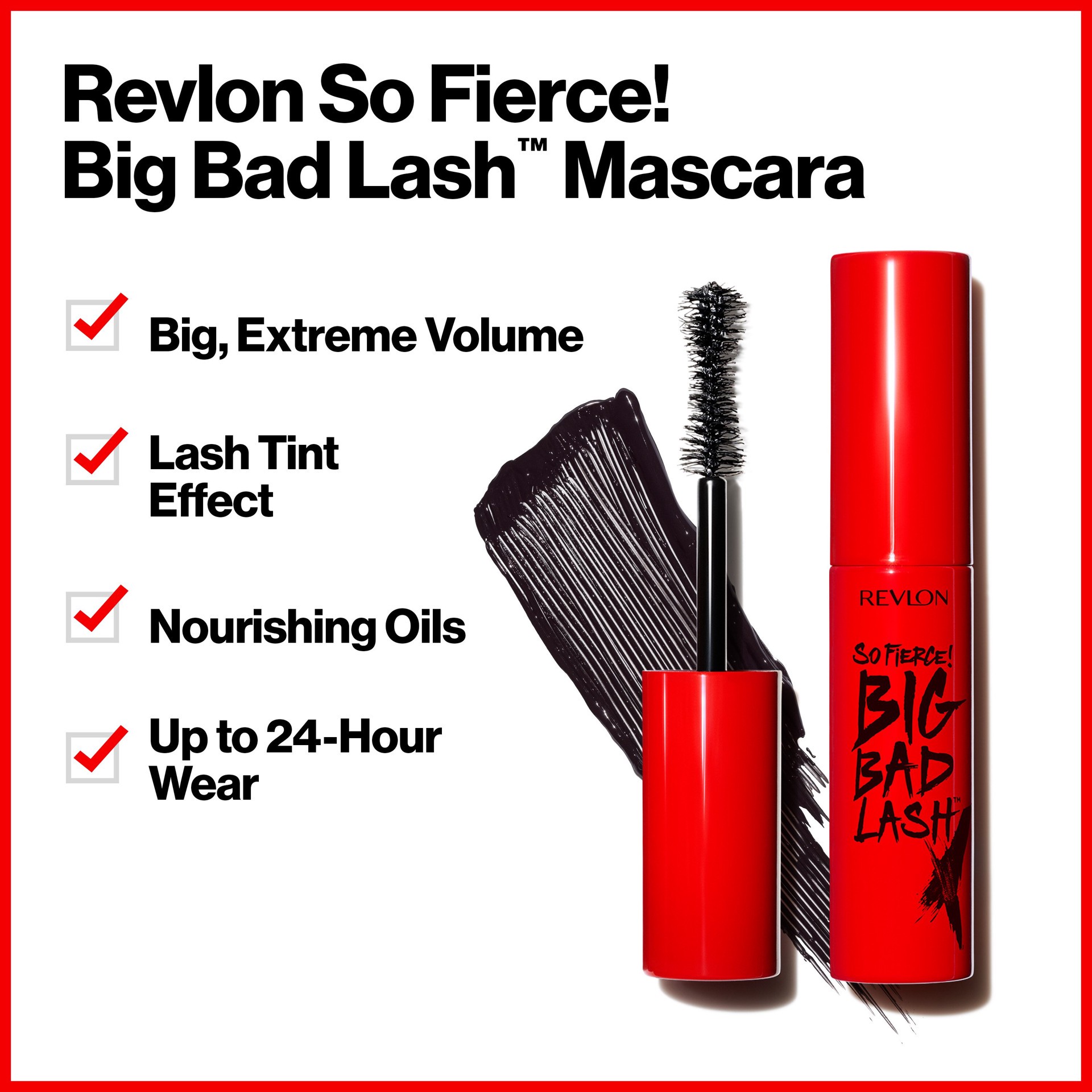 slide 6 of 9, Revlon So Fierce Big Bad Lash Blackest Black 760 Mascara 0.34 oz, 0.34 fl oz
