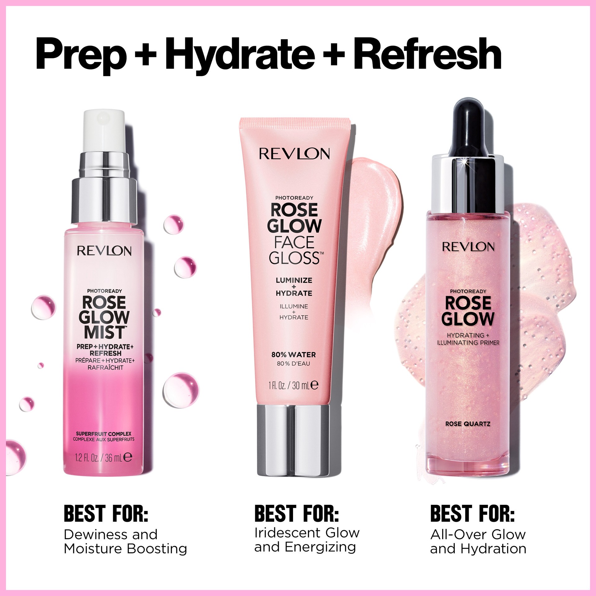 slide 3 of 5, Revlon Photoready Rose Glow Face Gloss 1 oz, 1 oz