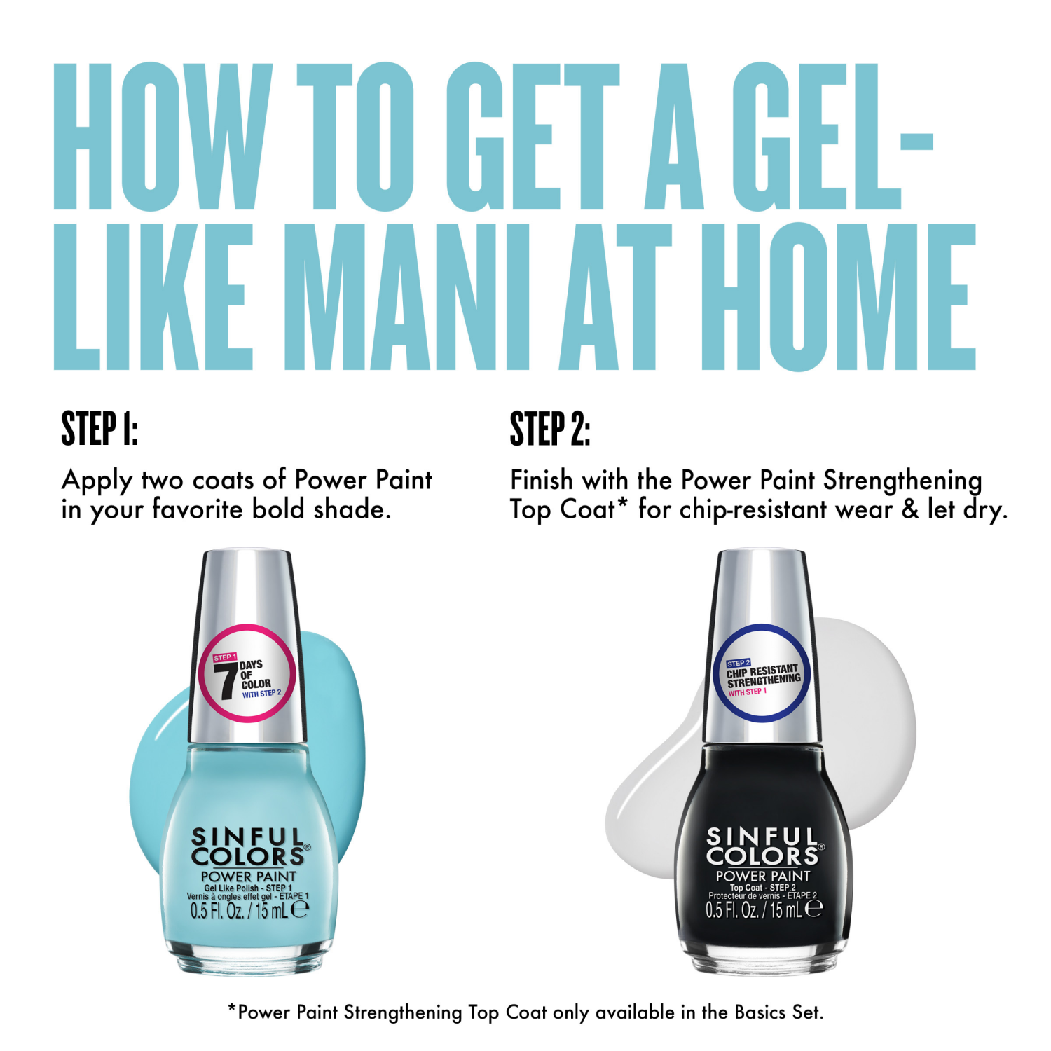 slide 4 of 8, Sinful Colors Power Paint Caribaen 2648 Nail Polish 0.5 fl oz, 0.5 fl oz