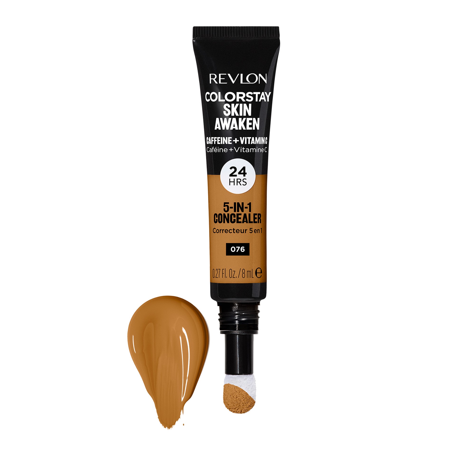 slide 7 of 7, Revlon ColorStay Skin Awaken 5-in-1 Concealer - 076 Caramel - 0.27 fl oz, 076 caramel, 0.27 fl oz