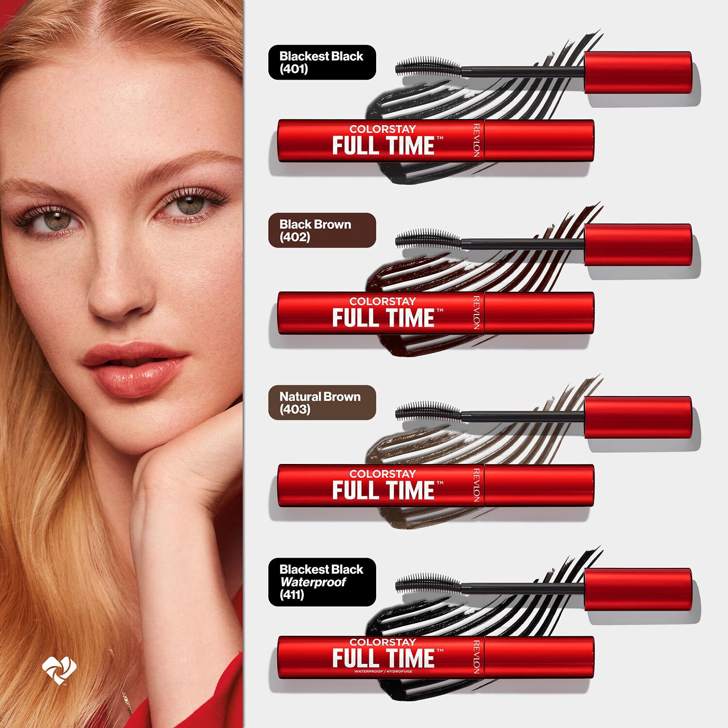 slide 5 of 12, Revlon Colorstay Full Time Mascara, Natural Brown, 0.26 oz