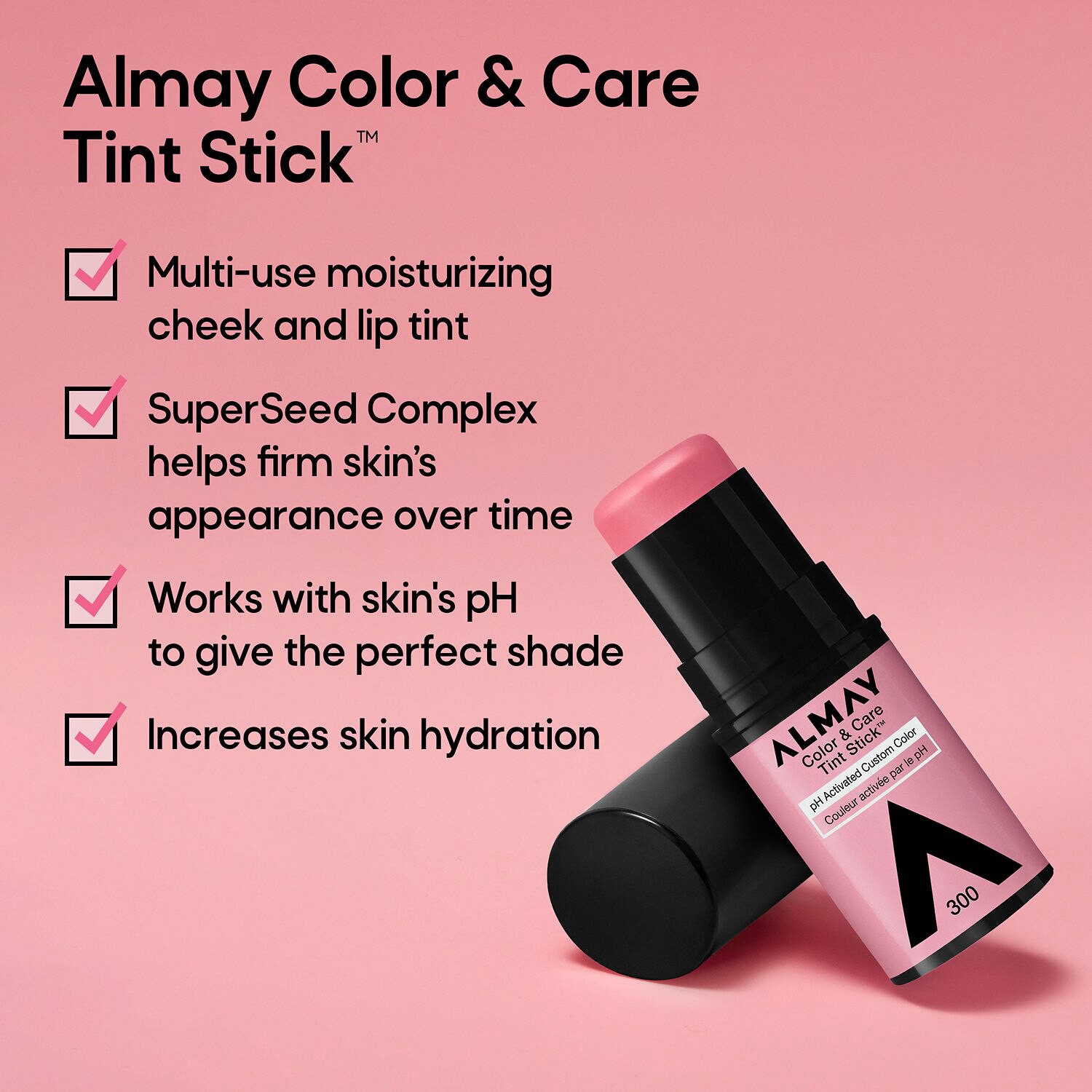 slide 8 of 8, Almay Color & Care 400 Nude Flush Tint Stick 0.25 oz, 0.25 oz