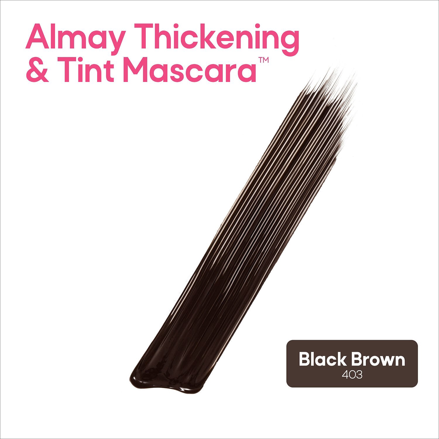 slide 3 of 7, Almay 403 Black Brown Thickening & Tint Mascara 0.28 fl oz, 0.28 oz