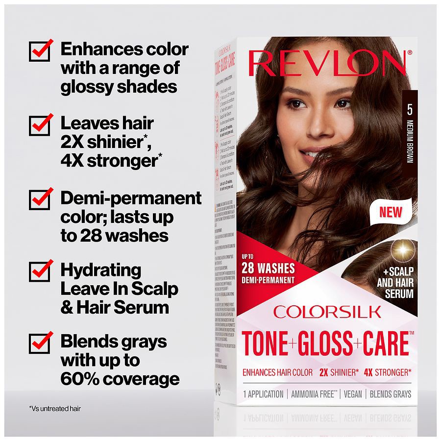 slide 3 of 5, Revlon ColorSilk Light Brown 6 Demi-Permanent Hair Color 1 ea, 1 ct