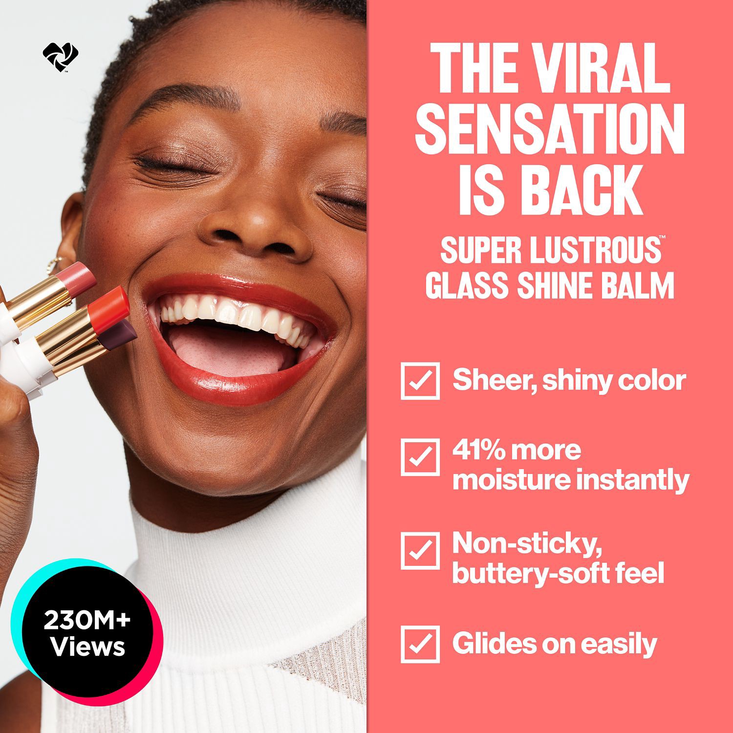 slide 4 of 11, Revlon Super Lustrous Glass Shine Balm, Pink Flip Ph, 0.14 oz