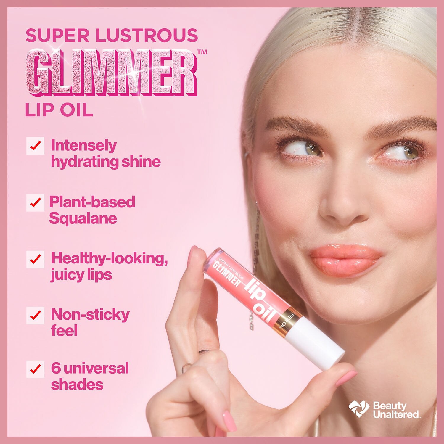 slide 4 of 15, Revlon Super Lustrous Glimmer 003 Glow Mama Lip Oil 0.13 fl oz, 0.13 oz