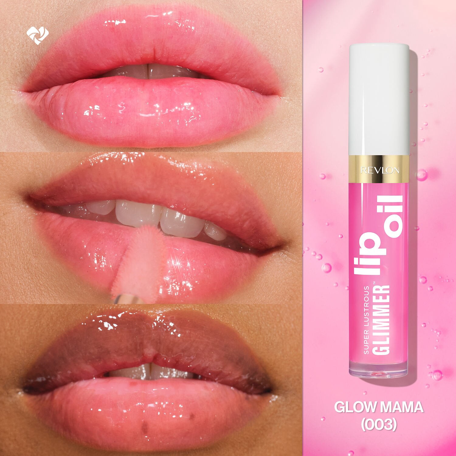 slide 2 of 15, Revlon Super Lustrous Glimmer 003 Glow Mama Lip Oil 0.13 fl oz, 0.13 oz