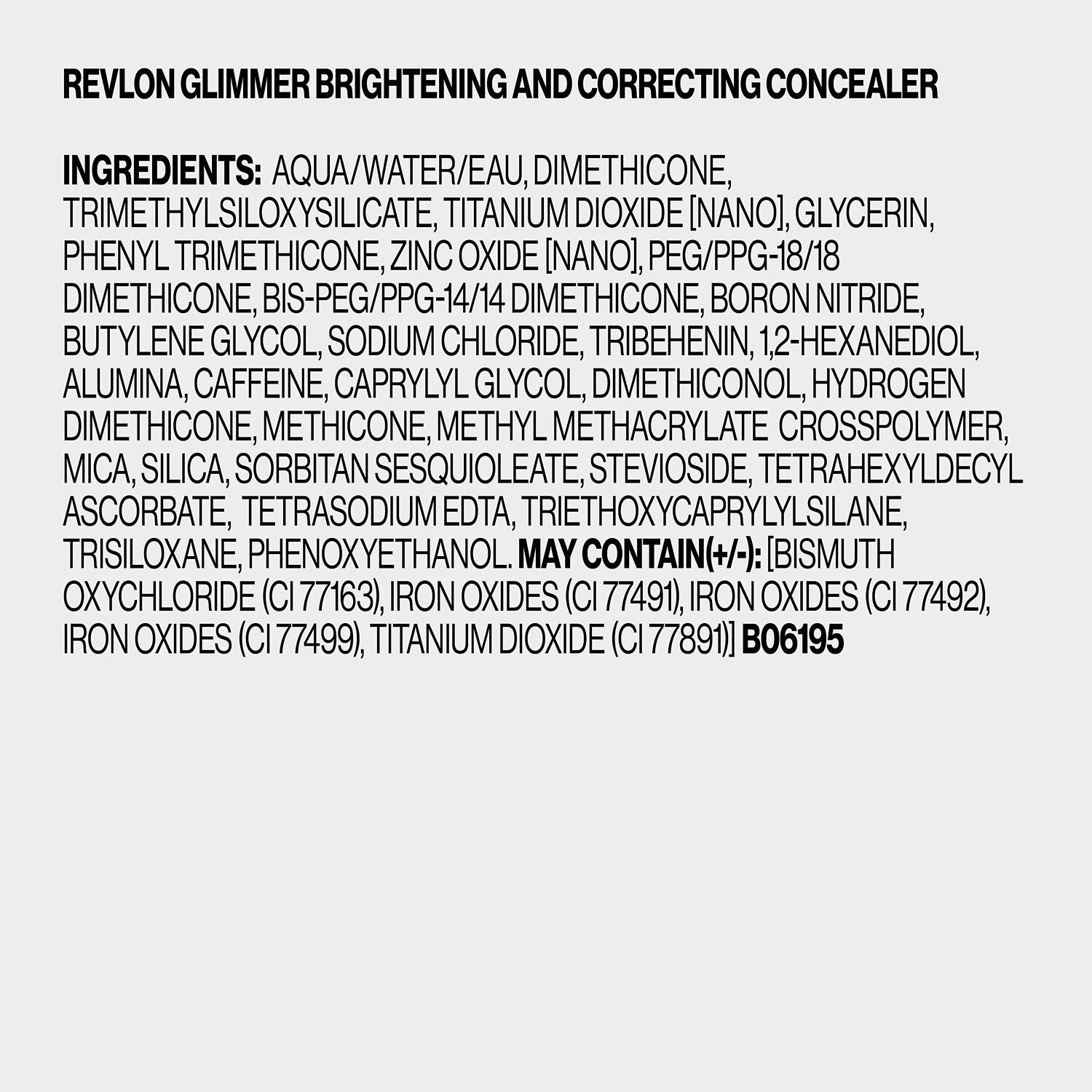 slide 3 of 6, Revlon Glimmer Brightening Concealer-Light, 0.3 oz
