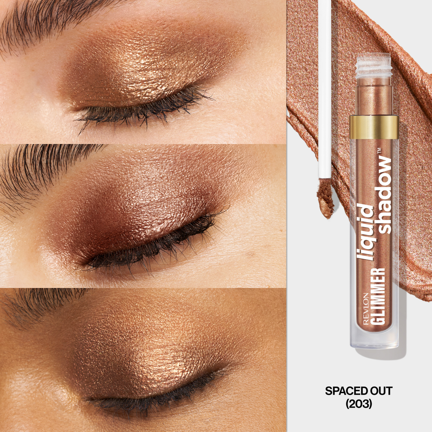 slide 6 of 8, REVLON Glimmer Liquid Shadow Spaced Out, 1 ct