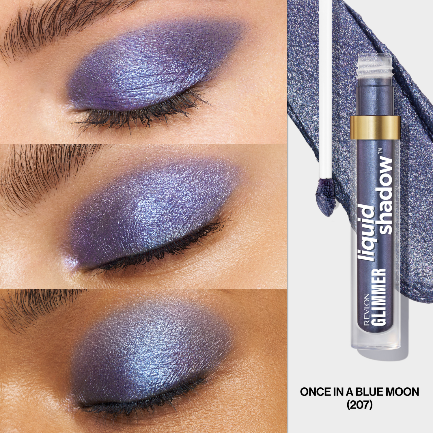 slide 6 of 8, REVLON Glimmer Liquid Shadow Once In A Blue Moon, 1 ct
