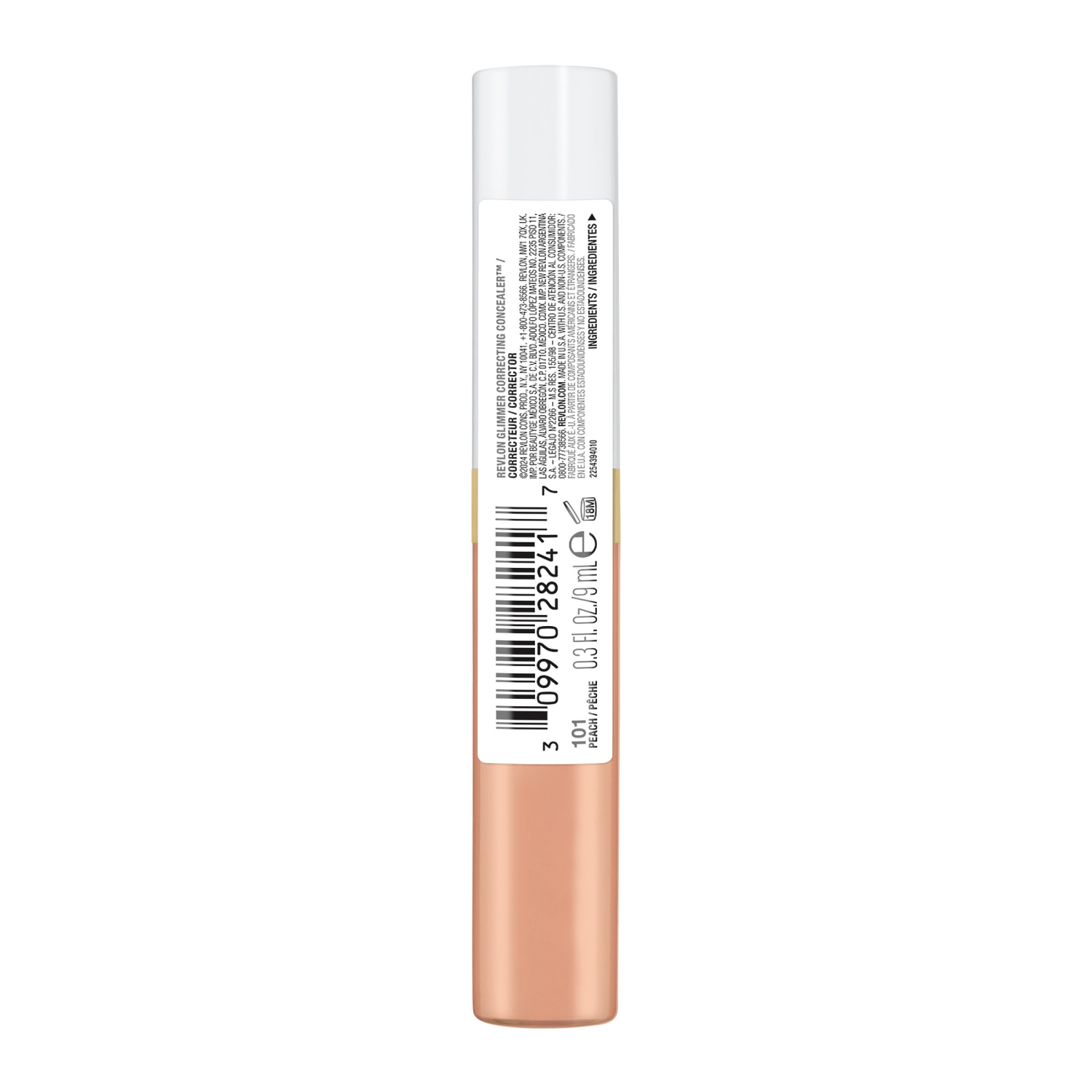 slide 2 of 3, REVLON Glimmer Correcting Concealer Peach, 1 ct