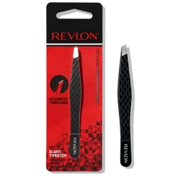 Revlon Slant Tip Tweezer - Black