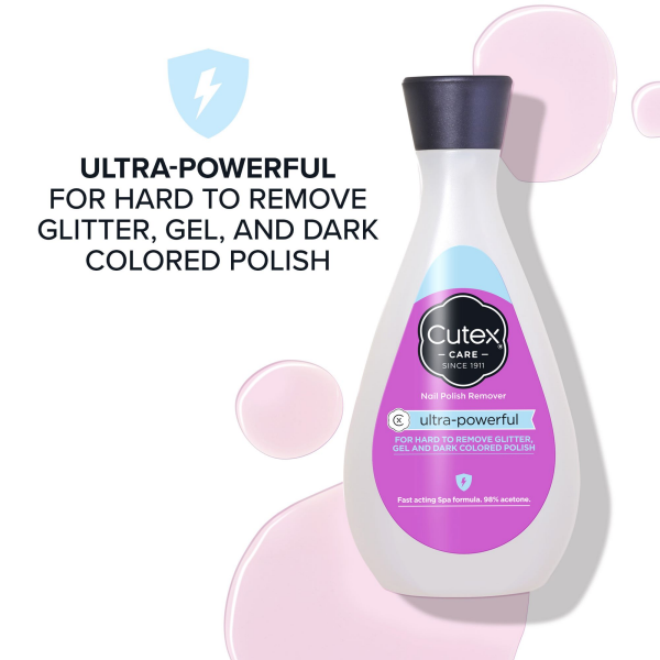 slide 3 of 21, Cutex Ultra-Powerful Nail Polish Remover, 6.76 fl oz