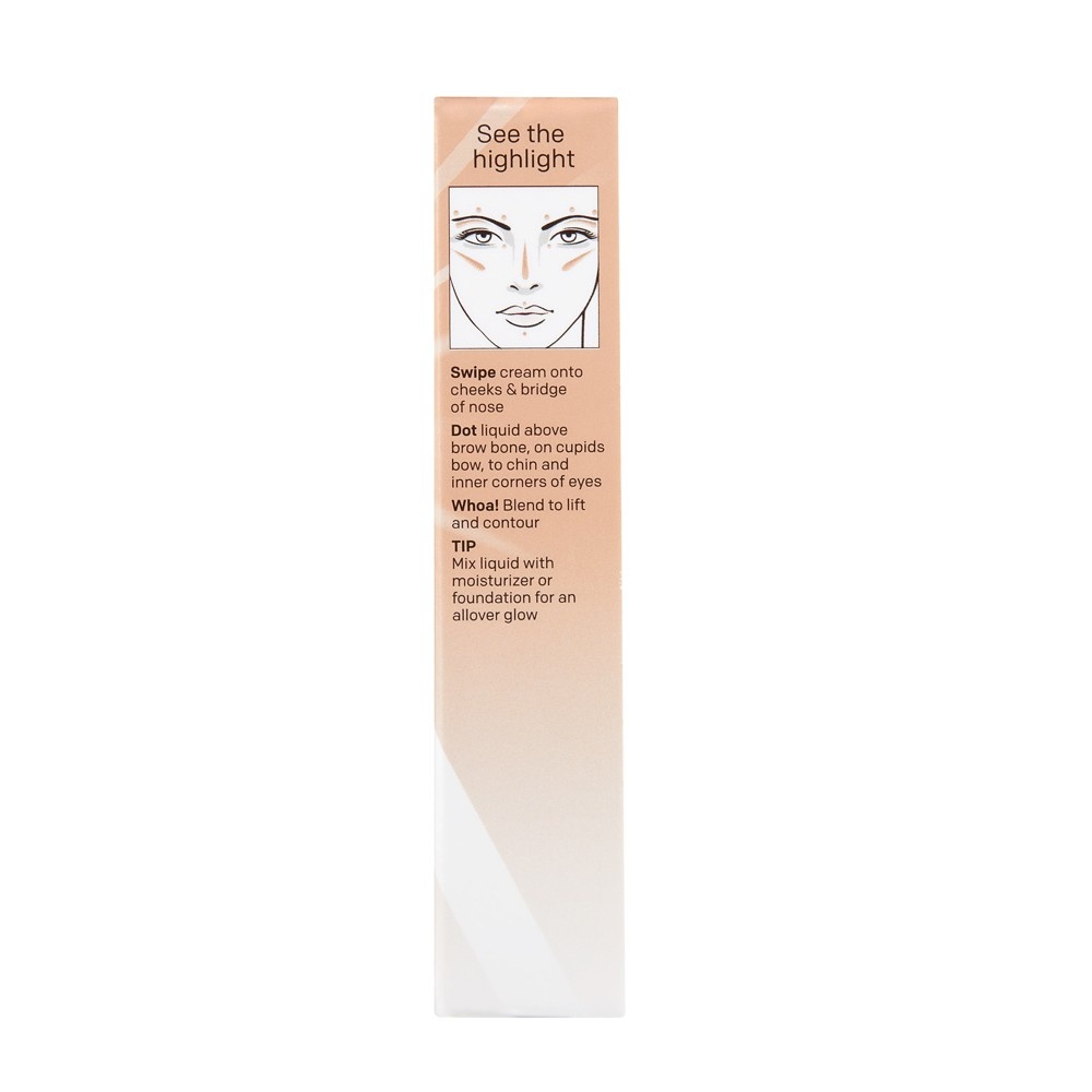 slide 2 of 6, Almay Instant Glow Highlighting Duo 200 Nude Glow, 0.1 fl oz