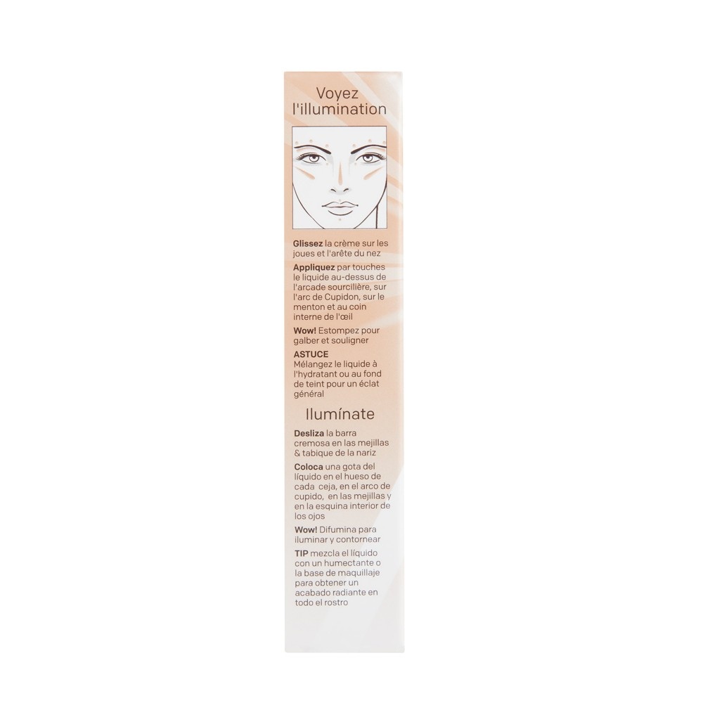 slide 6 of 6, Almay Instant Glow Highlighting Duo 200 Nude Glow, 0.1 fl oz