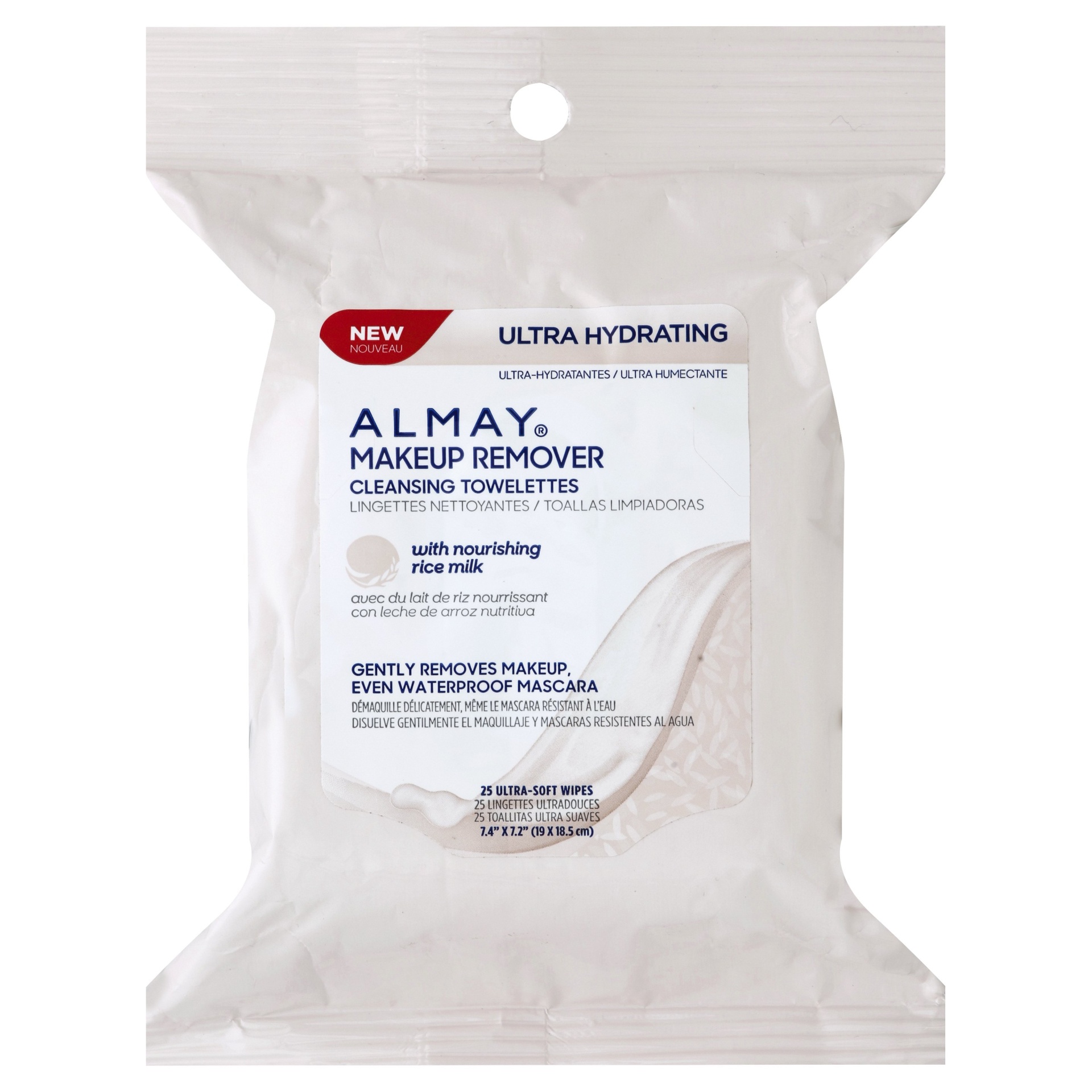 slide 1 of 1, Almay Makeup Remover Ultra Hydrating Cleansing Towelettes, 25 ct