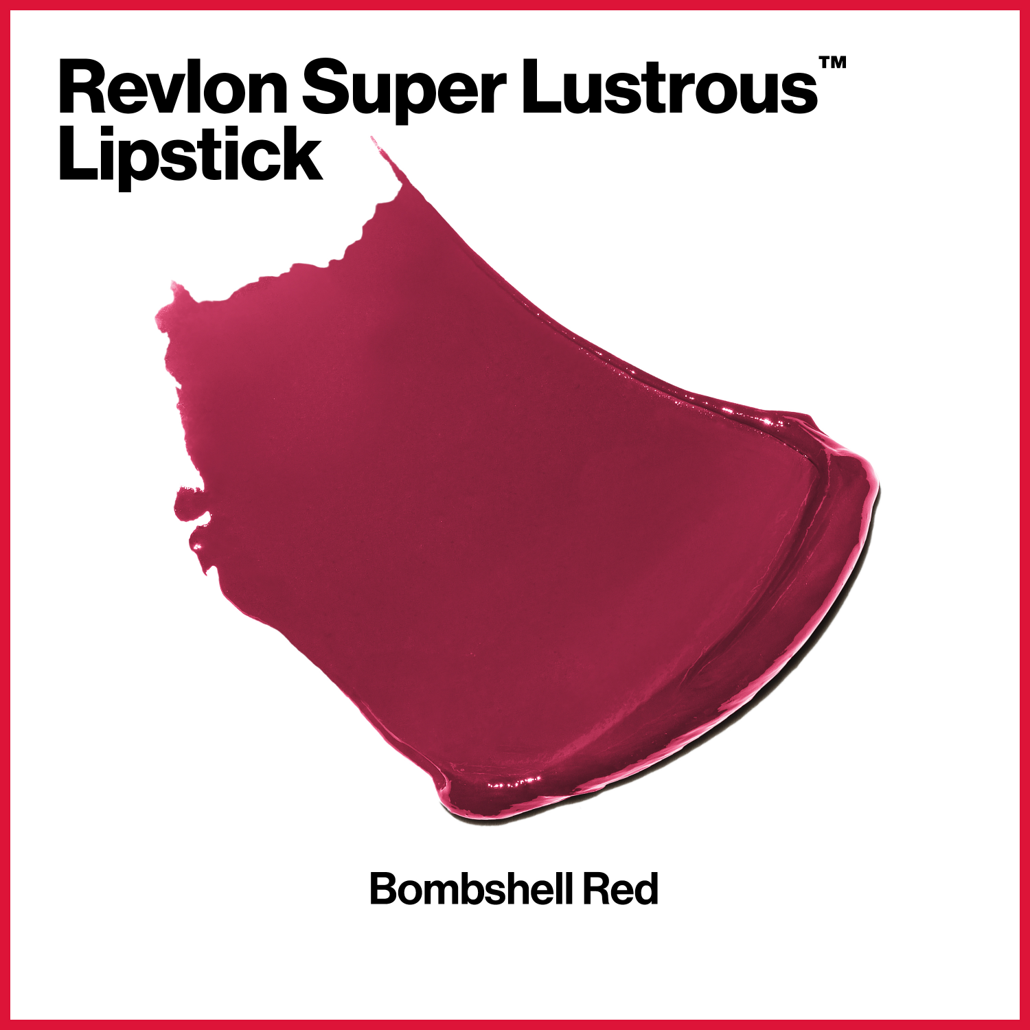 slide 2 of 3, Revlon Super Lustrous Lipstick, Bombshell Red, 0.15 oz