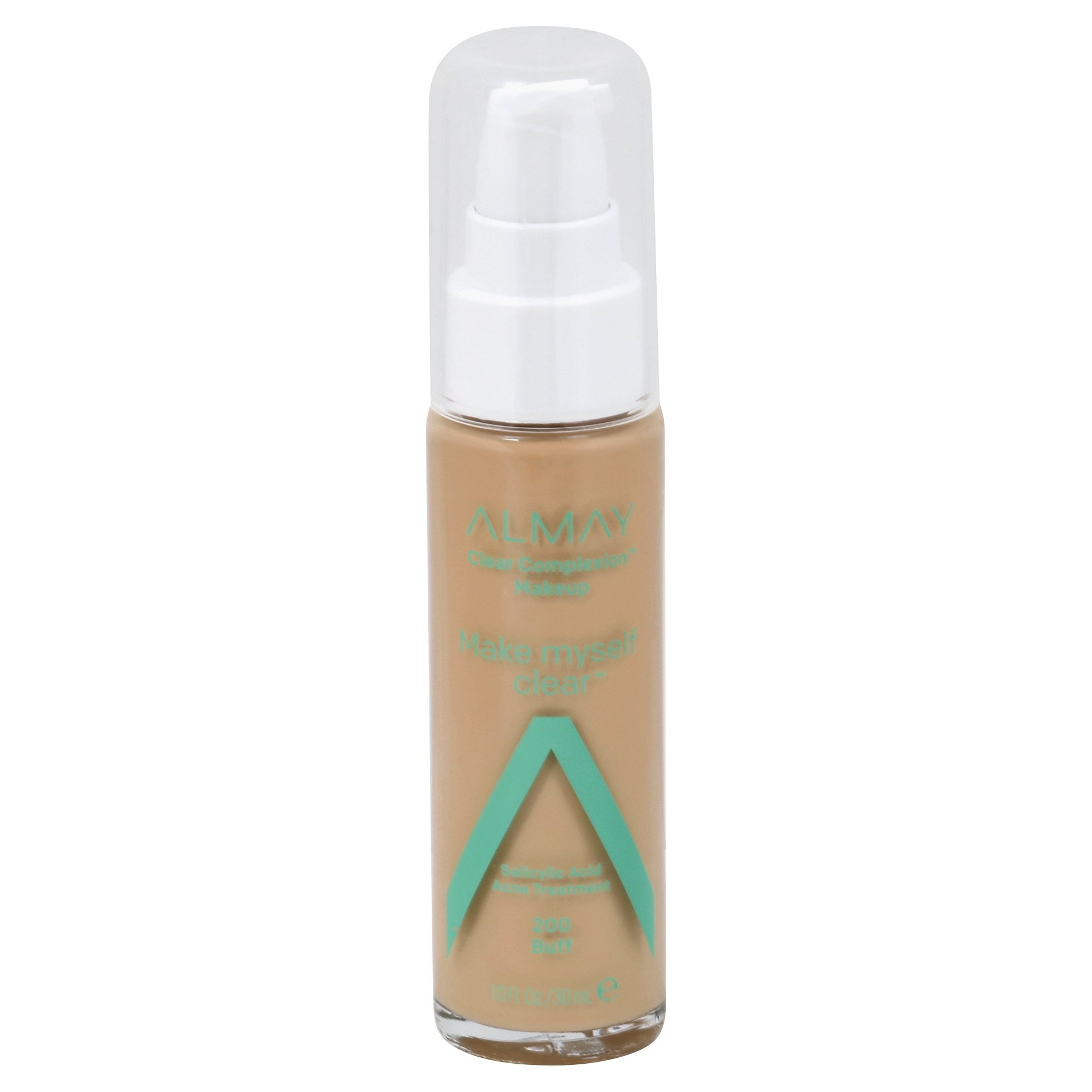 slide 1 of 5, Almay Clear Complexion Makeup with Salicylic Acid - 200 Buff - 1 fl oz., 1 fl oz