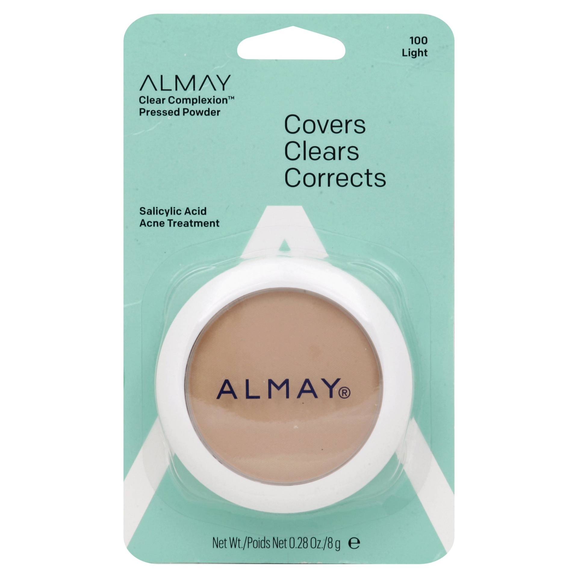 slide 1 of 3, Almay Clear Complexion Pressed Powder with Salicylic Acid - 200 Light - 0.28oz, 0.28 oz