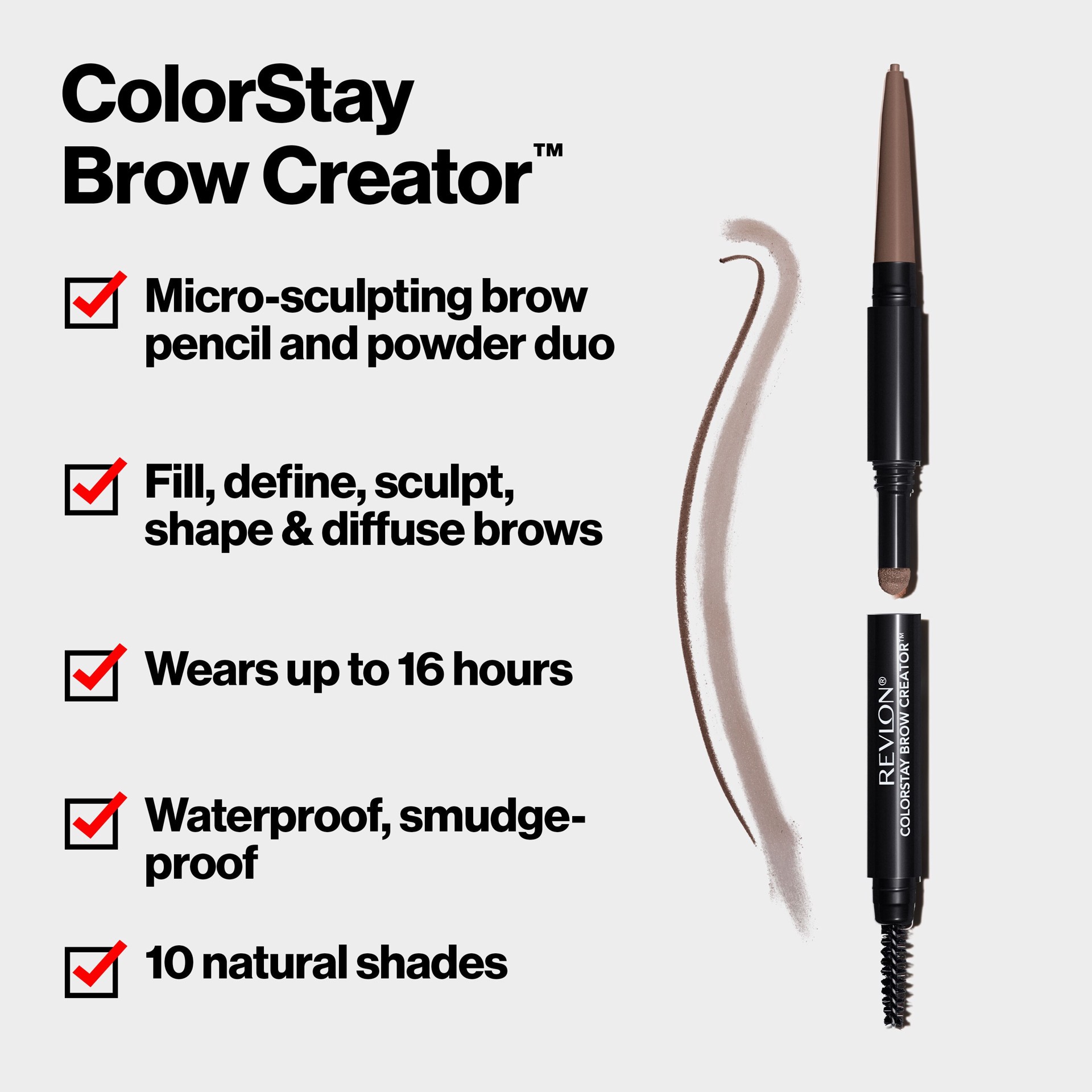 slide 3 of 7, Revlon All In 1 Soft Brown Brow, 0.011 oz