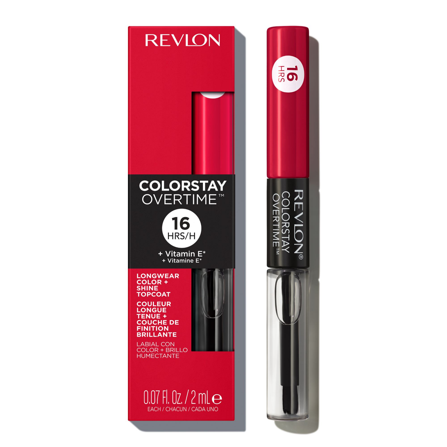 slide 1 of 4, Revlon ColorStay Overtime Forever Scarlet 16 Hrs Liquid Lip Color 0.07 fl oz, 0.07 fl oz