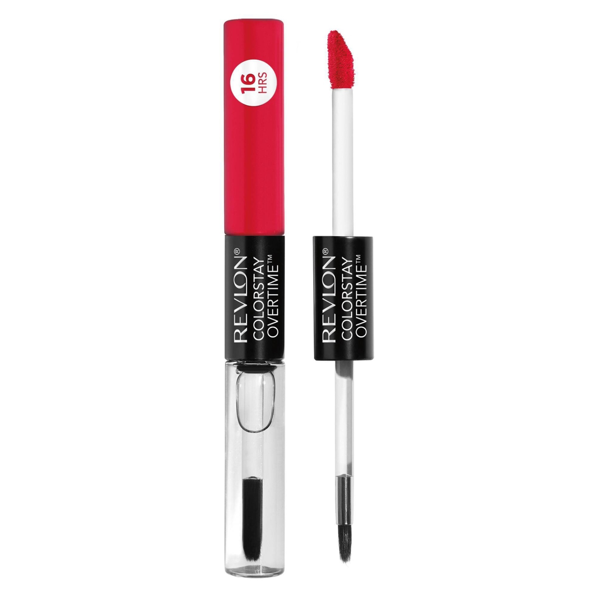 slide 1 of 6, Revlon ColorStay Overtime Lipcolor - Forever Scarlet, 1 ct