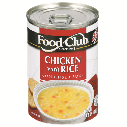 slide 1 of 1, Food Club Chicken Rice Condensed Soup, 10.5 oz