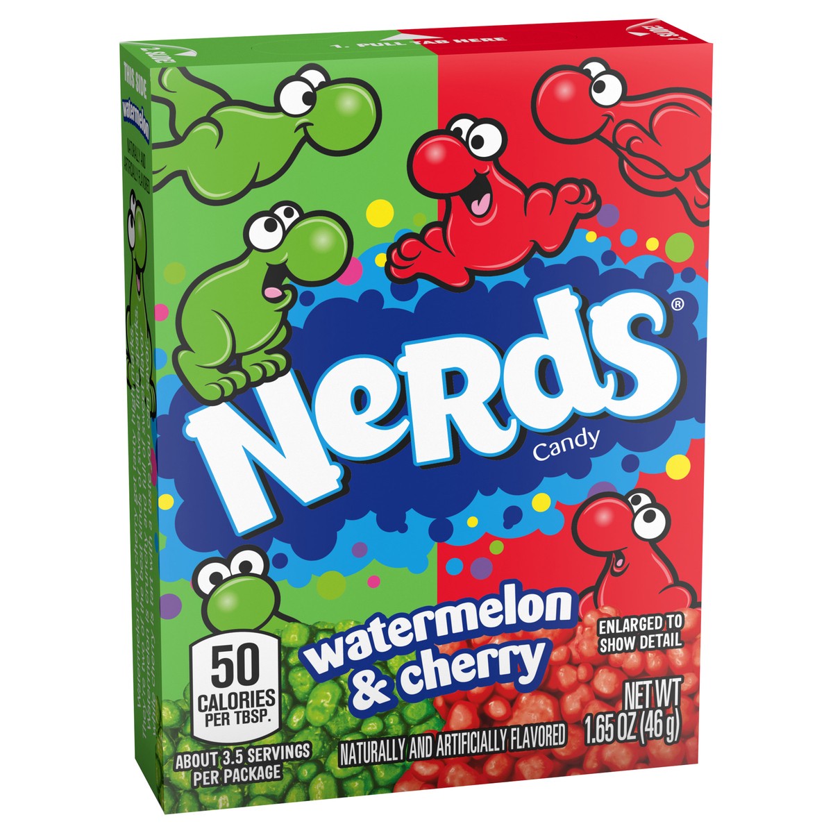 slide 11 of 14, NERDS Watermelon & Cherry Candy 1.65 oz. Box, 1.65 oz