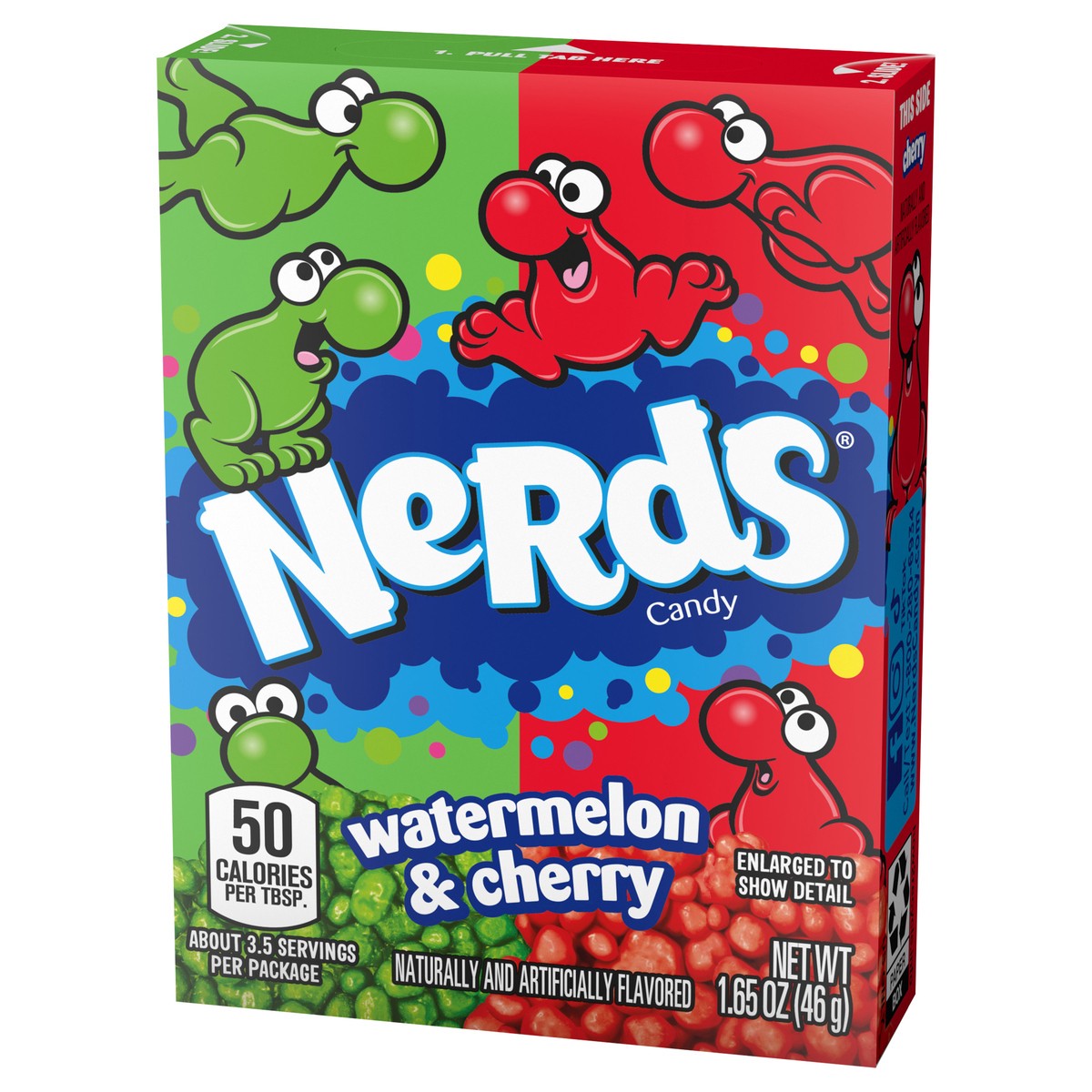 slide 3 of 14, NERDS Watermelon & Cherry Candy 1.65 oz. Box, 1.65 oz