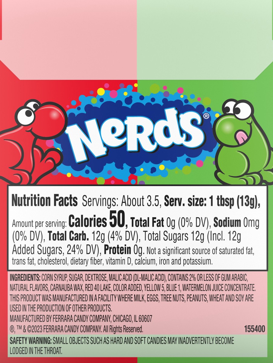 slide 4 of 14, NERDS Watermelon & Cherry Candy 1.65 oz. Box, 1.65 oz
