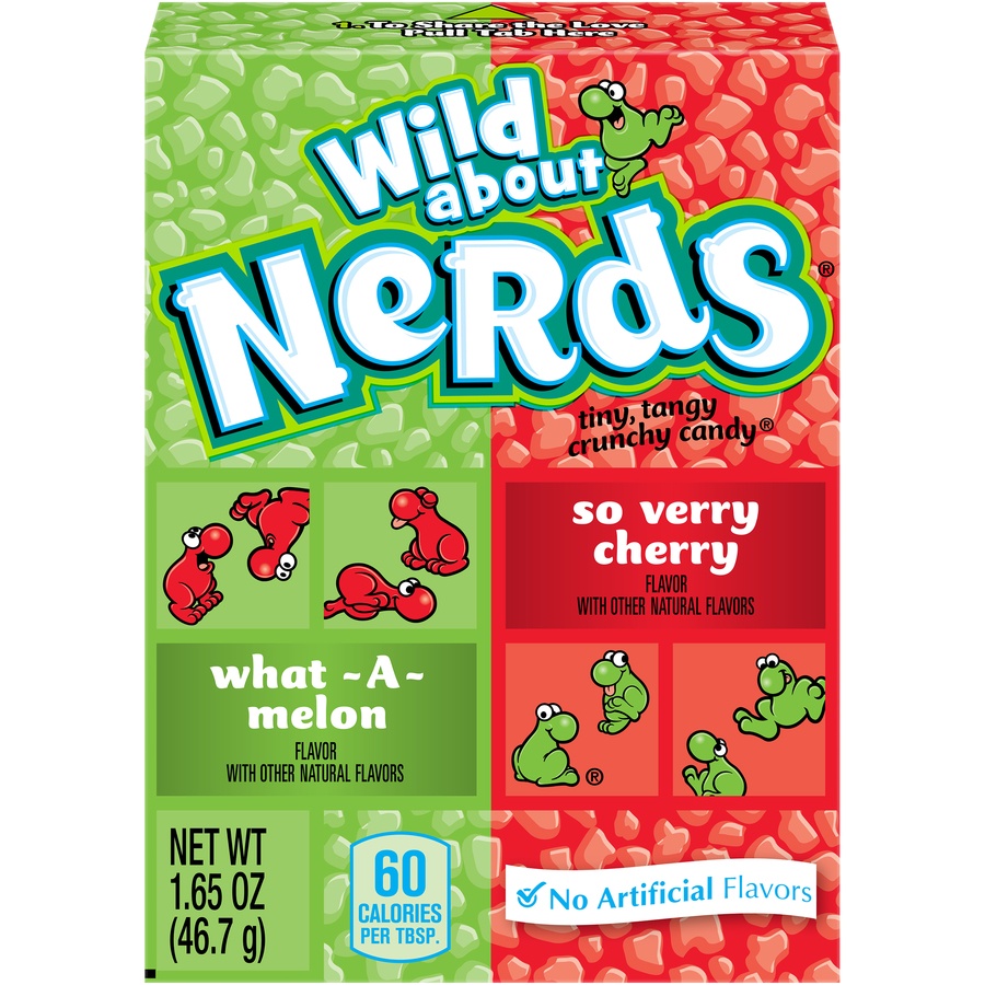 slide 1 of 8, Nerds Watermelon and Cherry Candy, 1.65 oz