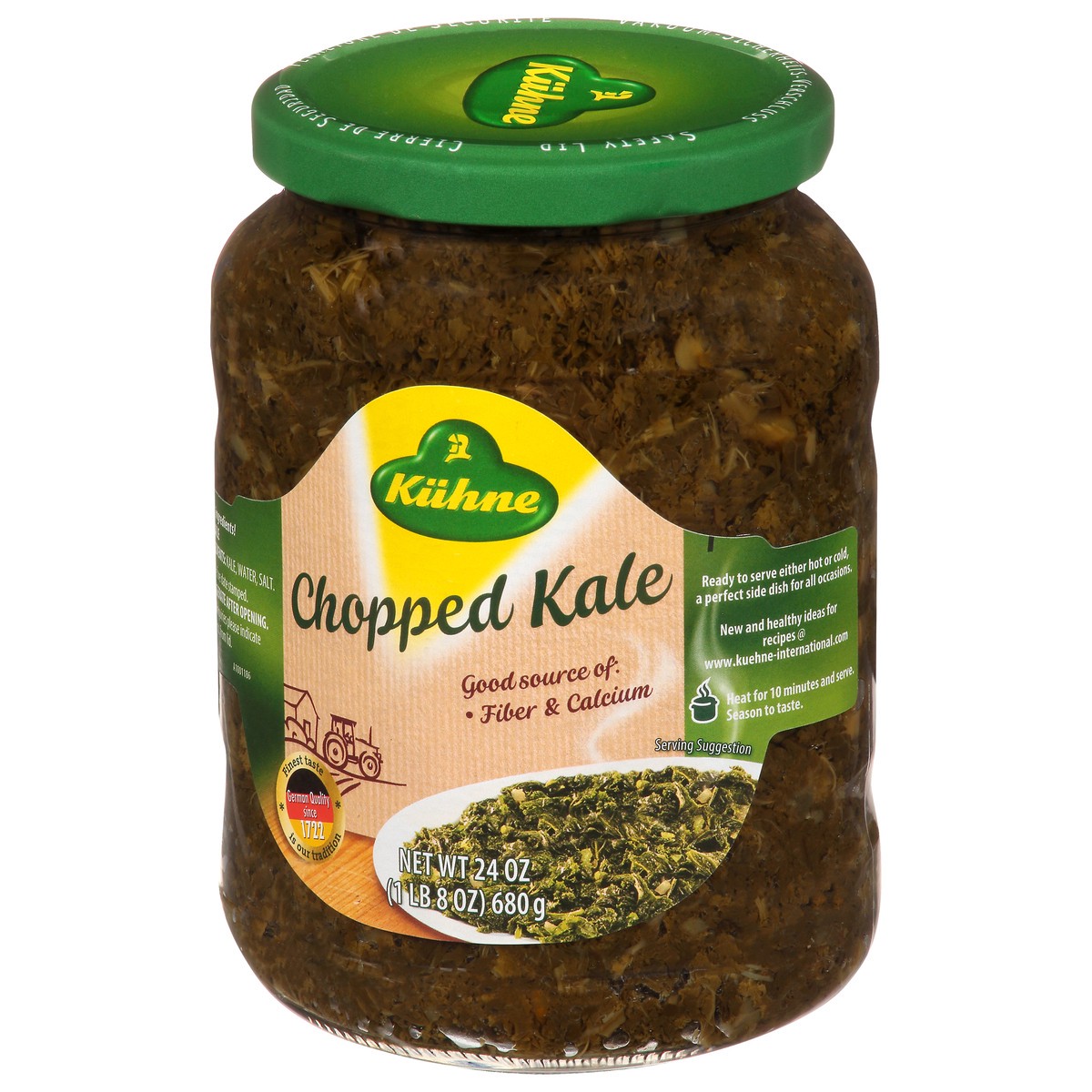 slide 2 of 13, Kuhne Chopped Kale 24 oz, 24 oz